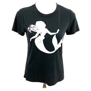 Disney Little Mermaid Silhouette Distressed Tshirt